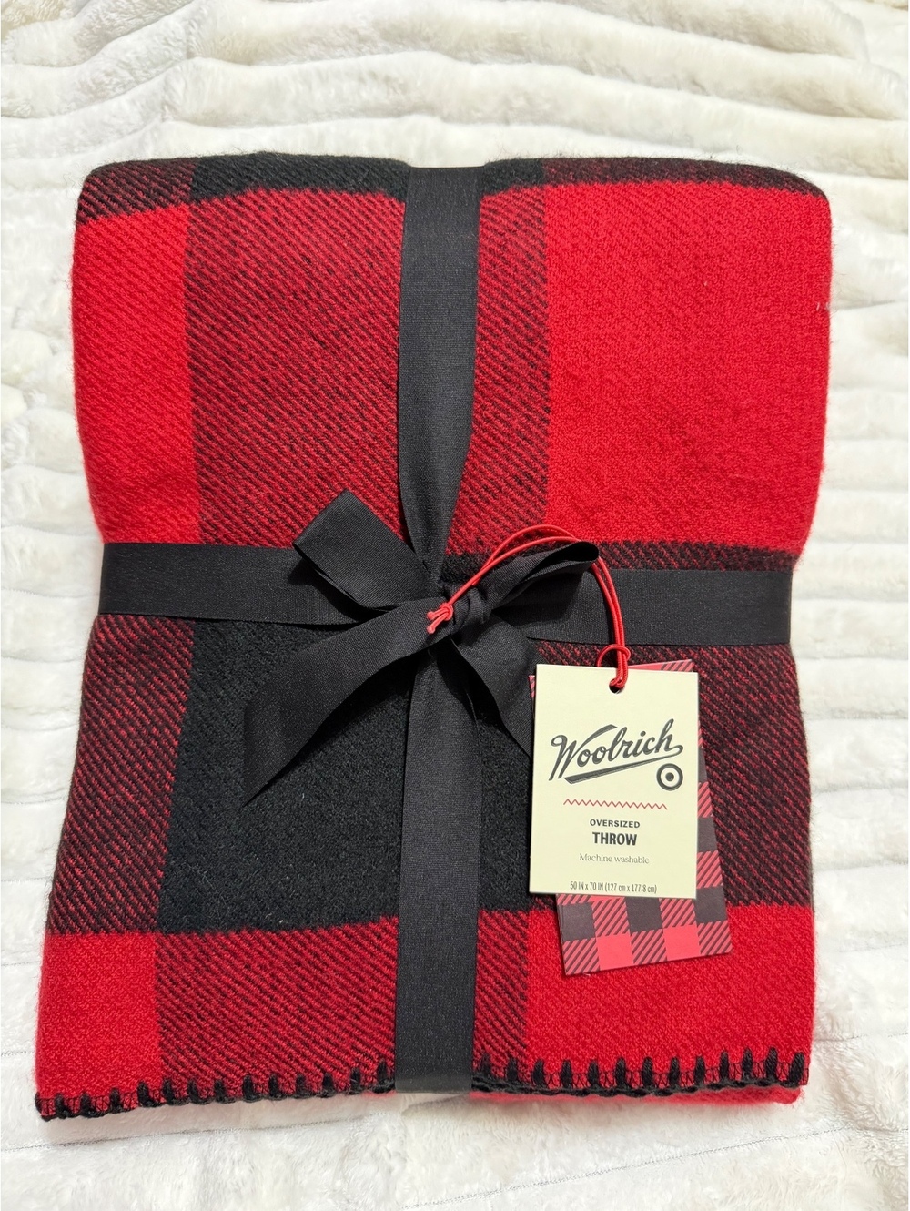 Woolrich Oversized Throw Blanket Red/Black, Target, Wool Blend
